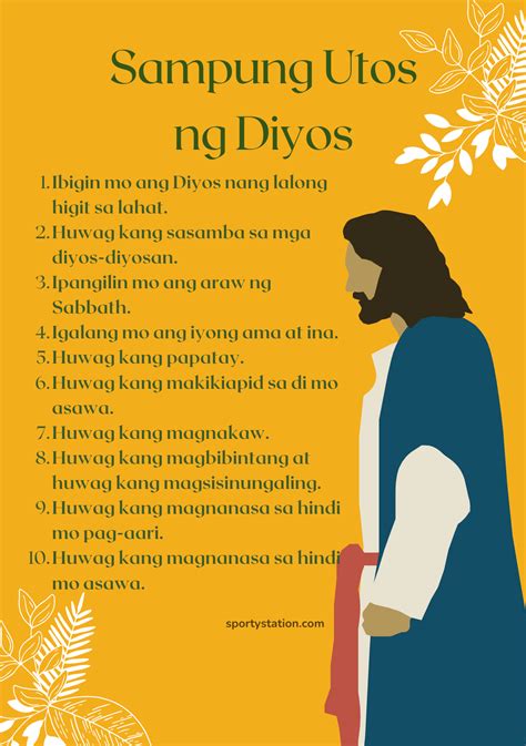 10 utos sampung utos ng diyos tagalog
